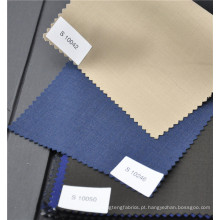Tecido de material de pano de pano de cor cáqui extravagante para vestuário
